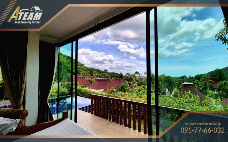 Khao Tao villa for sale, sea view villa Hua Hin, Panorama Pool Villas, Hua Hin property, 3-bedroom pool villa, freehold villa Thailand, house for sale Khao Tao, Hua Hin real estate, pool villa near beach, private garden villa