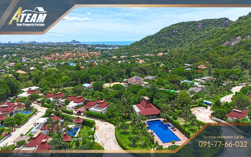 Khao Tao villa for sale, sea view villa Hua Hin, Panorama Pool Villas, Hua Hin property, 3-bedroom pool villa, freehold villa Thailand, house for sale Khao Tao, Hua Hin real estate, pool villa near beach, private garden villa