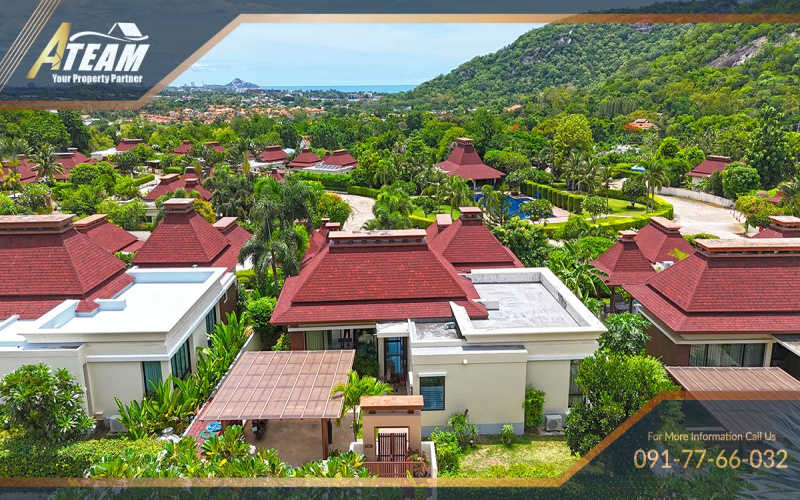 Khao Tao villa for sale, sea view villa Hua Hin, Panorama Pool Villas, Hua Hin property, 3-bedroom pool villa, freehold villa Thailand, house for sale Khao Tao, Hua Hin real estate, pool villa near beach, private garden villa