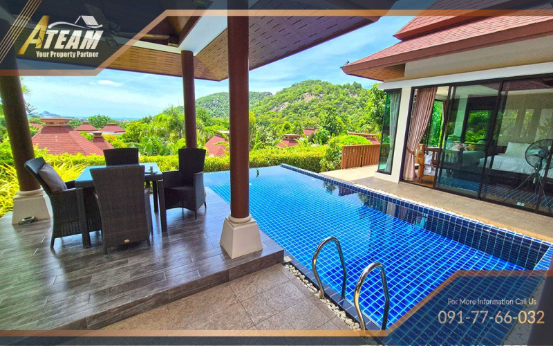 Khao Tao villa for sale, sea view villa Hua Hin, Panorama Pool Villas, Hua Hin property, 3-bedroom pool villa, freehold villa Thailand, house for sale Khao Tao, Hua Hin real estate, pool villa near beach, private garden villa